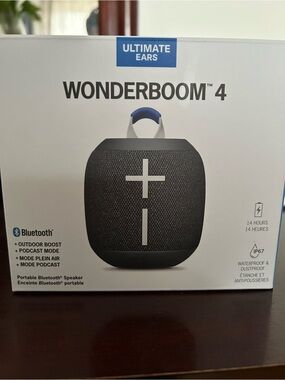 Ultimate Ears Wonderboom 4 Portable Bluetooth Speaker - Black